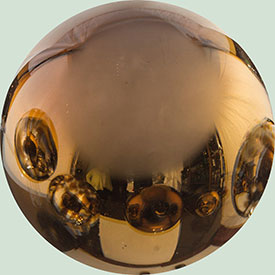 Glass Ball Chocolate Plated