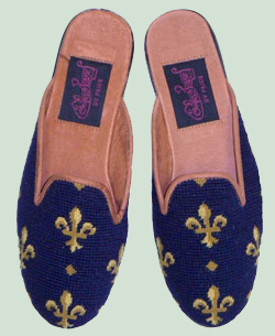 Navy Fleur d' Lis