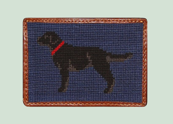 Black Lab Half Wallet
